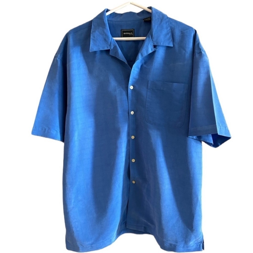 Bolle royal blue short sleeve men's shirt size L